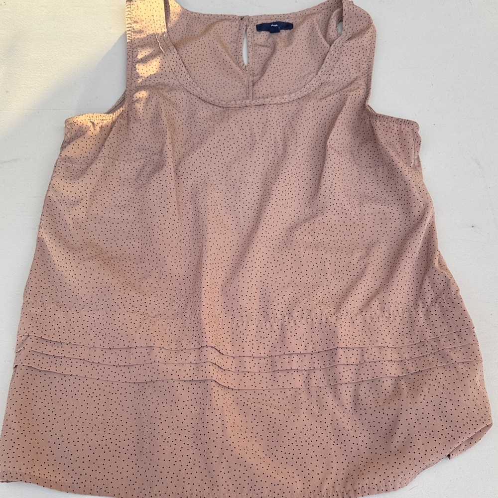GAP Women's Polka Dot Tan Tank Top